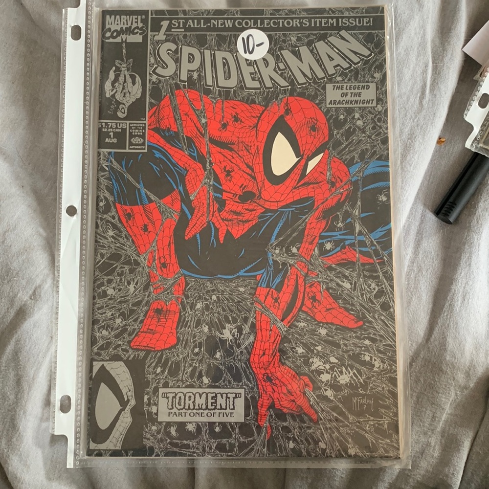 Marvel comics Spider-Man #1aug 1990 silver